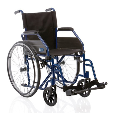 Carrozzina per disabili e anziani autospinta e pieghevol con doppia crociera CP100-40