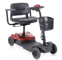 Scooter elettrico smontabile per disabili e anziani a 4 ruote