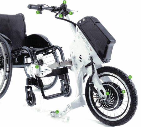 Tiboda Edge 16 Moretti trazione elettrica per carrozzine