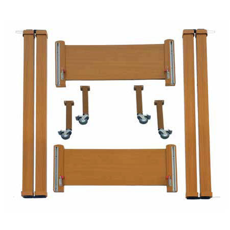 Kit in legno per letto con struttura metallica Arpa Cetra Liuto
