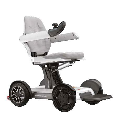 Carrozzina elettrica a chiusura automatica e controllabile da smarphone