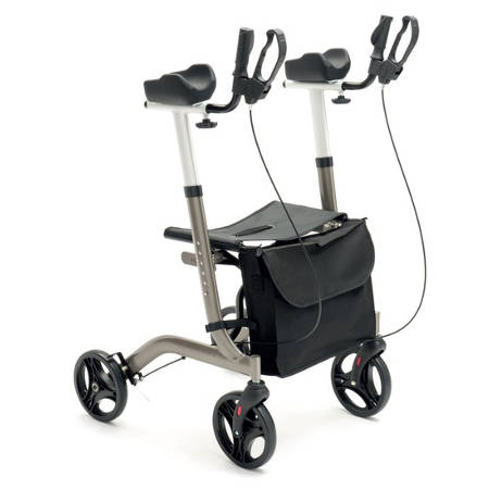 Rollator pieghevole in alluminio con supporti brachiali regolabili R23