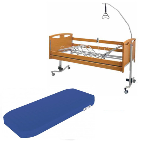 Letto elettrico degenza + Materasso antidecubito Mono-Portanza