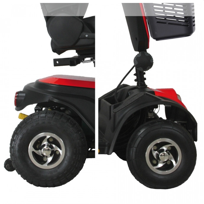 Scooter elettrico 4 ruote con ammortizzatori