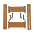 Kit in legno per letto con struttura metallica Arpa Cetra Liuto