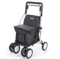 Deambulatore Rollator alluminio per esterno con Borsa