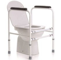 Sostegno in acciaio per WC regolabile in larghezza ed altezza