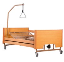 Letto ortopedico bariatrico in legno ad altezza variabilecon 4 motori